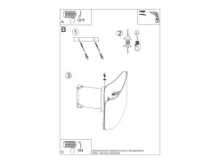 Sollux Lighting Tila Aplique Up & Down, , 30cm Blanco Discount