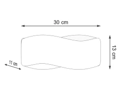 Sollux Lighting Tila Aplique Up & Down, , 30cm Blanco Discount