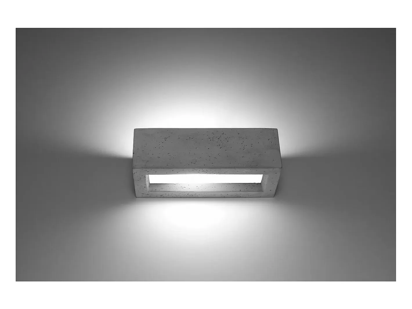 Hot Sollux Lighting Vega Up & Down Aplique Cemento, 30cm Gris