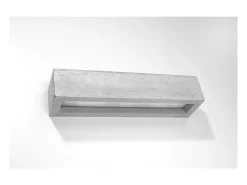 New Sollux Lighting Vega Up & Down Aplique Cemento, 50cm Gris