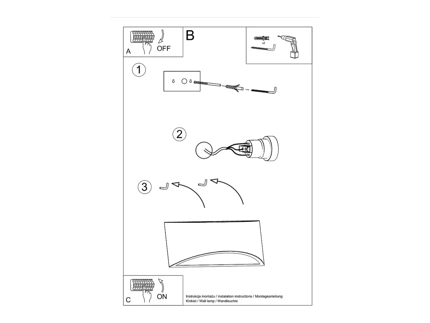 Sollux Lighting Vixen Lámpara de pared Up & Down, blanca, 31,5 cm Blanco Best
