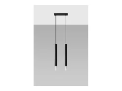 Sollux Lighting Lámpara Suspendida-Wezyr Lámpara de Techo Colgante Bar, , 2x G9 Negro