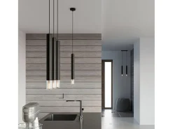 Sollux Lighting Lámpara Suspendida-Wezyr Lámpara de Techo Colgante Bar, , 2x G9 Negro