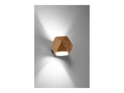 Sollux Lighting Woody Aplique Up & Down, Madera Natural, 1x G9 Marru00f3n Sale