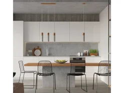 Best Sollux Lighting Zane Lámpara de Techo Suspendida Slim Cemento, Madera Natural Gris