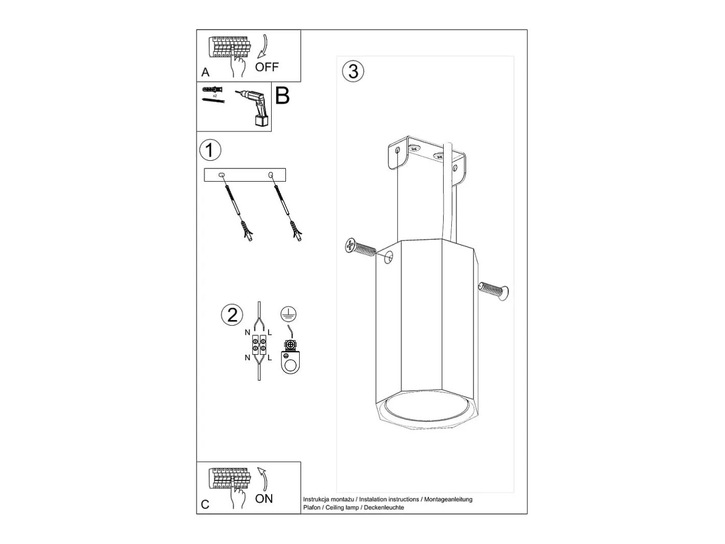 Sollux Lighting Zeke Foco empotrable octogonal de madera de roble, 30cm Marru00f3n Best
