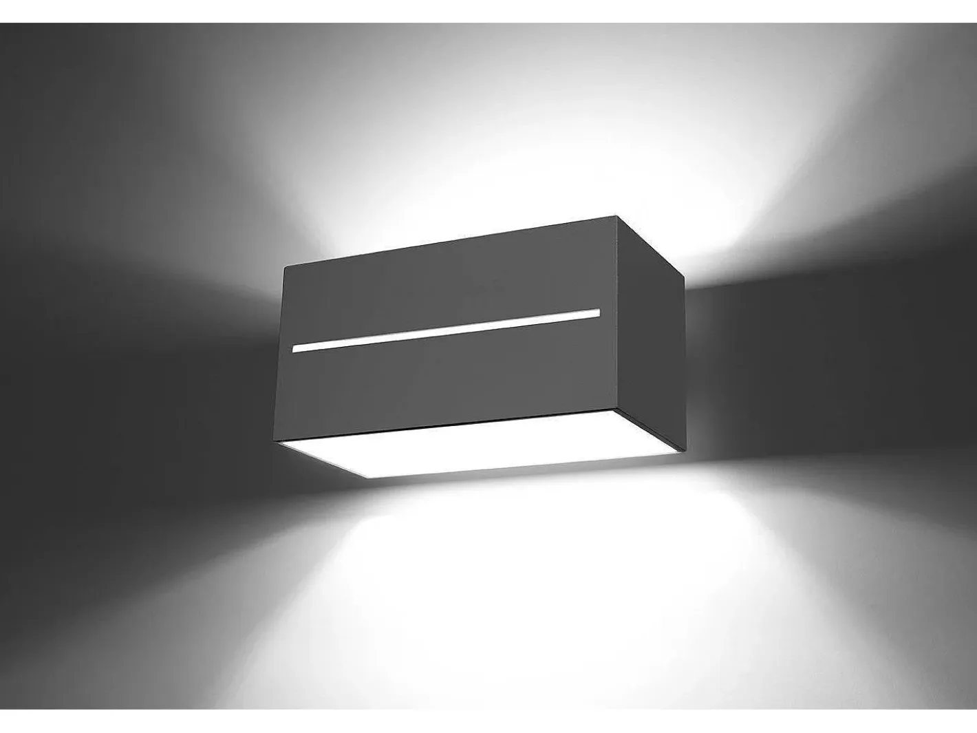 Sollux Lighting Sollux LOBO MAXI - 2 Light Up Down Flush Wall claro Gris Discount