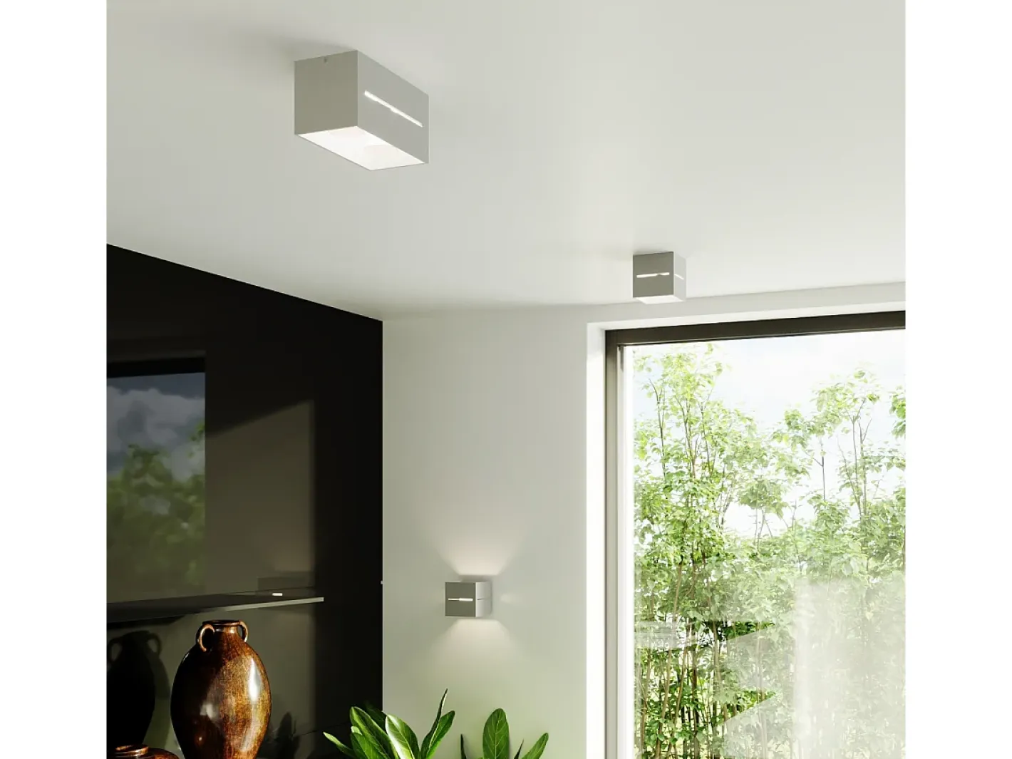 Sollux Lighting Sollux LOBO MAXI - 2 Light Up Down Flush Wall claro Gris Discount