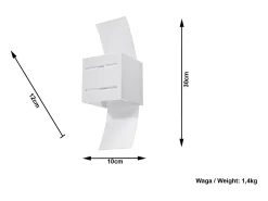 Sollux Lighting Sollux LORETO - 1 aplique de luz blanca, G9 Blanco