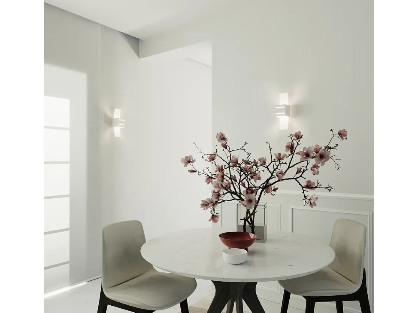 Sollux Lighting Sollux LORETO - 1 aplique de luz blanca, G9 Blanco