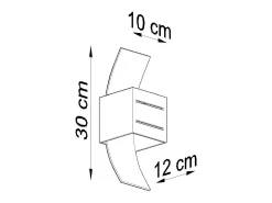 Sollux Lighting Sollux LORETO - 1 luz de pared, , G9 Negro Clearance