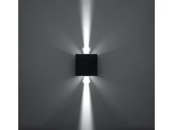 Sollux Lighting Aplique Para Pared-Sollux LUCA - Aplique de pared empotrable LED 1 Light Up Down Negro