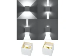 Sollux Lighting Sollux LUCA - Lámpara de pared empotrada LED 1 Light Up Down Blanco Clearance