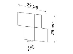 Best Sollux Lighting Sollux MASSIMO - Aplique de pared empotrado con 2 luces , Cromado, G9 Blanco