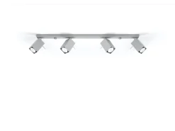 Outlet Sollux Lighting Sollux MERIDA - Barra de 4 focos de luz , GU10 Gris