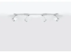 Sollux Lighting Plafón-Sollux MERIDA - Barra de 4 focos de luz blanca, GU10 Blanco