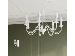 Sollux Lighting Sollux MINERWA - Lámpara de araña de tres brazos con 3 luces blanca, E14 Blanco New