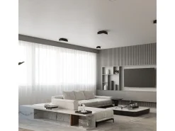 Sollux Lighting Plafón-Sollux MONO - Lámpara de techo empotrada de 4 luces en y negro, GU10 Blanco