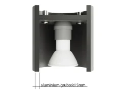 Sollux Lighting Sollux ORBIS - 1 lámpara de pared Light Up Down Negra, G9 Negro Clearance