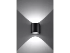 Sollux Lighting Sollux ORBIS - 1 lámpara de pared Light Up Down Negra, G9 Negro Clearance