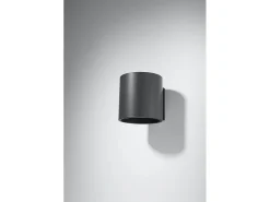 Sollux Lighting Sollux ORBIS - 1 lámpara de pared empotrada Light Up Down Antracita Negro New