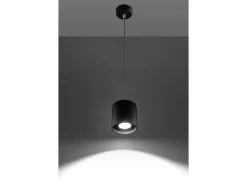 Sollux Lighting Sollux ORBIS - Lámpara colgante de techo redonda con 1 luz Negra, GU10 Negro Online