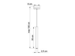 Sollux Lighting Lámpara Suspendida-Sollux PASTELO - Lámpara colgante de techo con 1 luz blanca, G9 Blanco