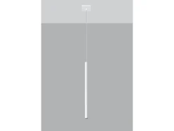 Sollux Lighting Lámpara Suspendida-Sollux PASTELO - Lámpara colgante de techo con 1 luz blanca, G9 Blanco