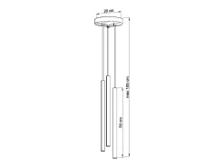 Online Sollux Lighting Sollux PASTELO - Lámpara colgante con tres luces, blanca, G9 Blanco