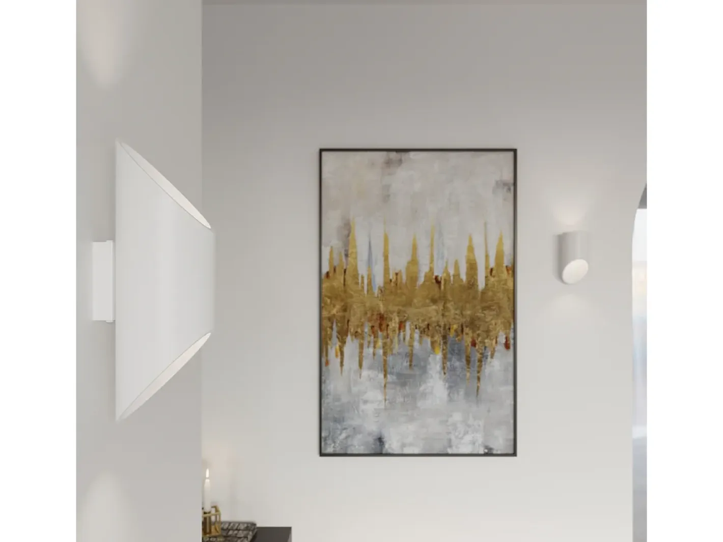 Sollux Lighting Aplique Para Pared-Sollux PENNE - 1 lámpara de pared Light Up Down Blanca, G9 Blanco