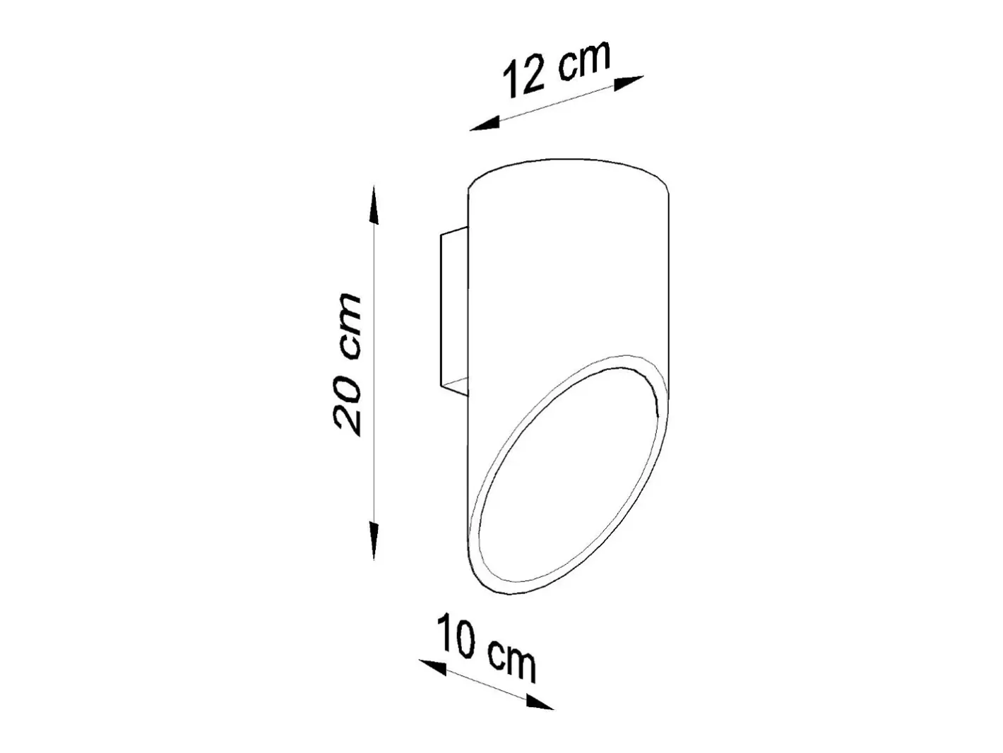 Sollux Lighting Aplique Para Pared-Sollux PENNE - 1 lámpara de pared Light Up Down Blanca, G9 Blanco