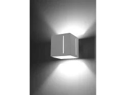 Outlet Sollux Lighting Sollux PIXAR - 1 luz de pared a ras de suelo Blanca, G9 Blanco