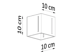 Sollux Lighting Plafón-Sollux PIXAR - 1 luz de techo empotrada en , G9 Negro