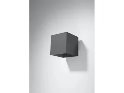 Sollux Lighting Sollux QUAD - 1 lámpara de pared empotrada Light Up Down Antracita Negro Best