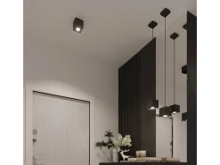 Sollux Lighting Sollux QUAD - 1 lámpara de pared Light Up Down Negra, G9 Negro