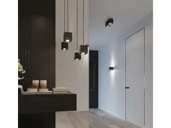 Sollux Lighting Sollux QUAD - 1 lámpara de pared Light Up Down Negra, G9 Negro