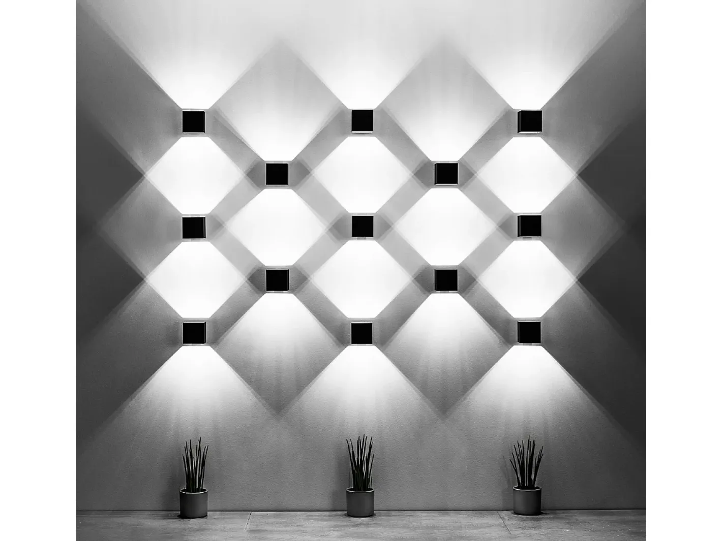 Sollux Lighting Sollux QUAD - 1 lámpara de pared Light Up Down Negra, G9 Negro