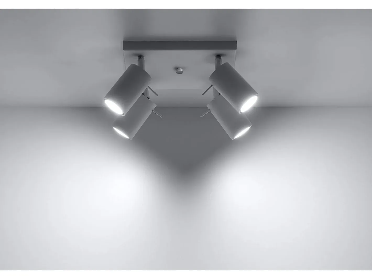 Sollux Lighting Sollux RING - Cluster de 4 focos de luz , GU10 Blanco Hot