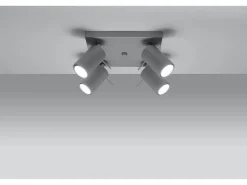 Sollux Lighting Sollux RING - Cluster de 4 focos de luz , GU10 Gris