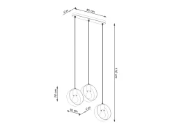 Sollux Lighting Sollux Titran Plafón colgante Bar Blanco Clearance