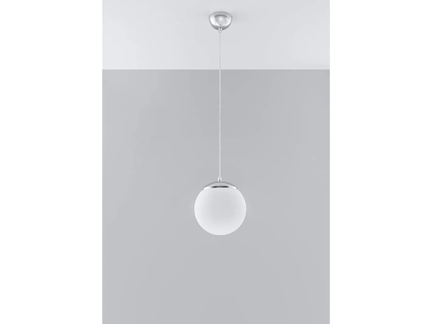 Best Sollux Lighting Sollux UGO - 1 Light Globe colgante , cromo, E27 Blanco