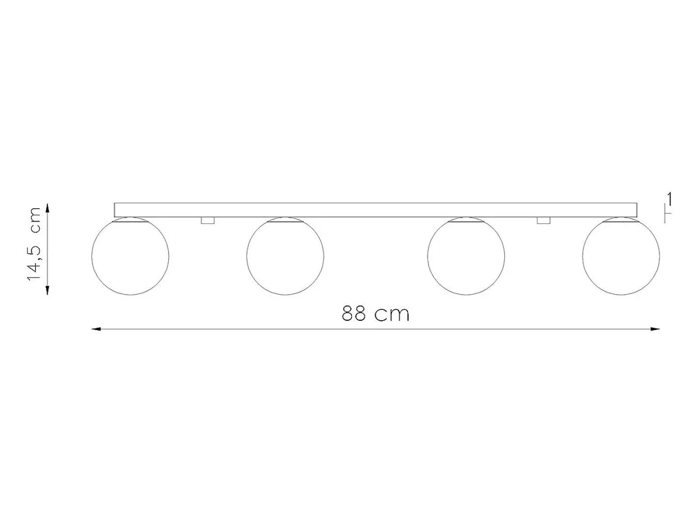 Sollux Lighting Plafón-Sollux Yoli Plafón Globe Blanco