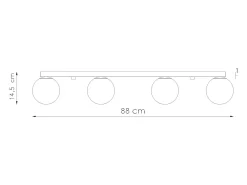 Sollux Lighting Sollux Yoli Plafón Globe Negro