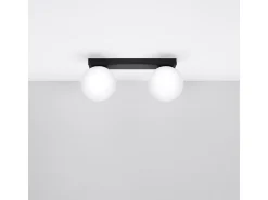 New Sollux Lighting Sollux Yoli Plafón Globe Negro