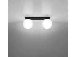 New Sollux Lighting Sollux Yoli Plafón Globe Negro