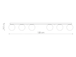 Sollux Lighting Sollux Yoli Plafón Globe Negro