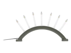 ebuy24 Soporte de adviento eléctrico Kebnekaise de 7 luces de color . Verde Online