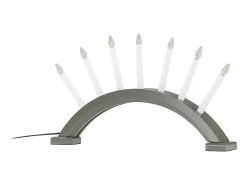 ebuy24 Soporte de adviento eléctrico Kebnekaise de 7 luces de color . Verde Online