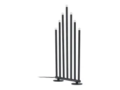 Online ebuy24 Soporte de adviento eléctrico Björnfjället con 7 luces, color . Negro