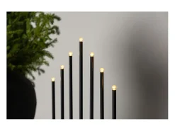 Online ebuy24 Soporte de adviento eléctrico Björnfjället con 7 luces, color . Negro